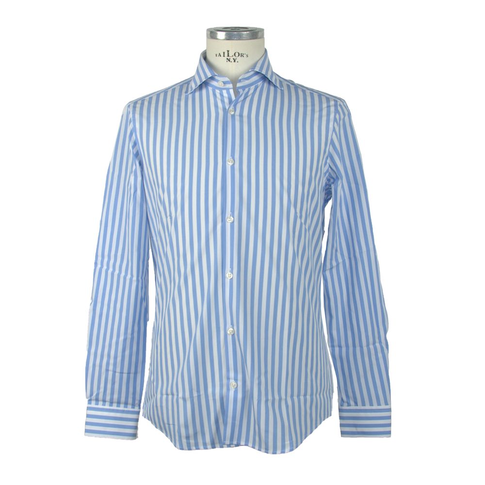 Made in Italy Elegant Light Blue Long Sleeve Shirt Made in Italy