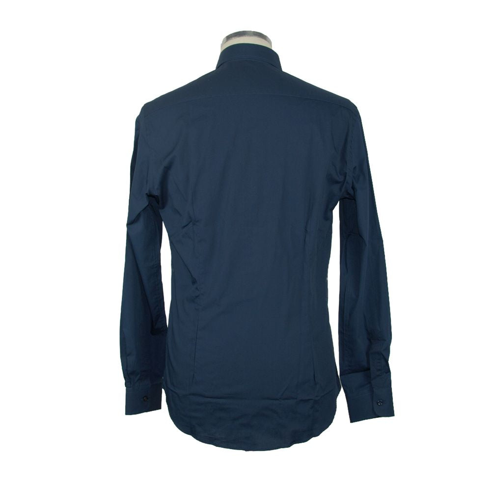 Made in Italy Italian Elegance: Chic Long Sleeve Cotton Shirt Made in Italy