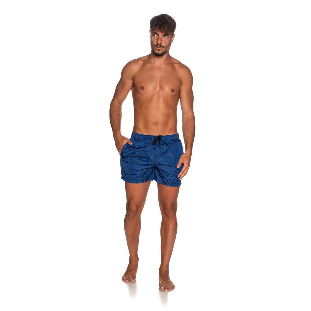 Refrigiwear Blue Beach Escape Swim Shorts Refrigiwear