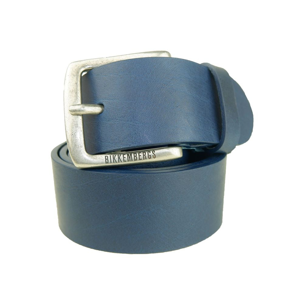 Bikkembergs Elegant Blue Leather Belt Bikkembergs