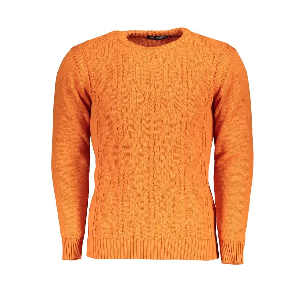 U.S. Grand Polo Orange Fabric Sweater U.S. Grand Polo