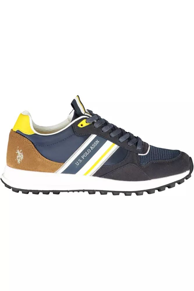 U.S. POLO ASSN. Sleek Blue Sports Sneakers with Contrasting Details U.S. POLO ASSN.