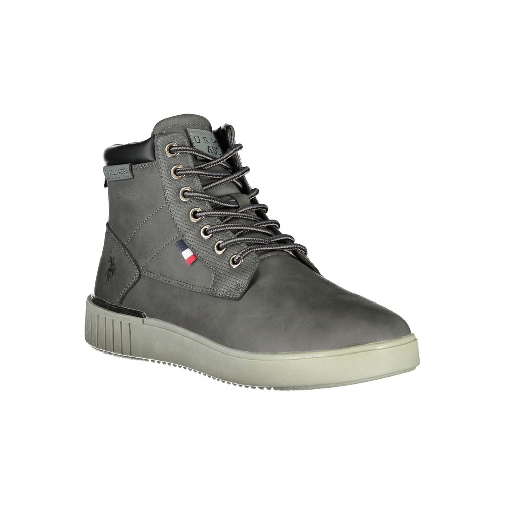 U.S. POLO ASSN. Chic Gray Ankle Boots with Contrasting Details U.S. POLO ASSN.