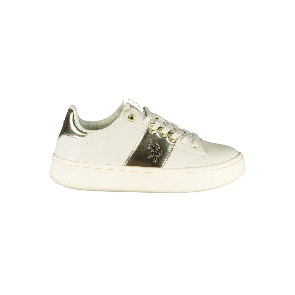 U.S. POLO ASSN. Beige Laced Sports Sneakers with Contrast Details U.S. POLO ASSN.