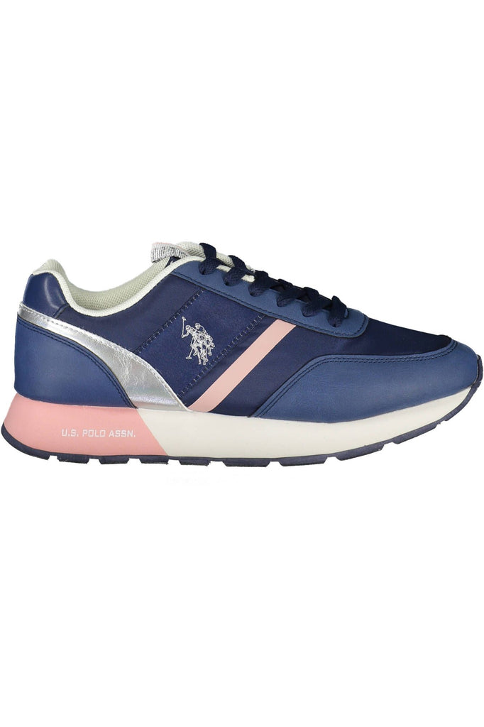 U.S. POLO ASSN. Chic Blue Lace-Up Sneakers with Logo Accent U.S. POLO ASSN.