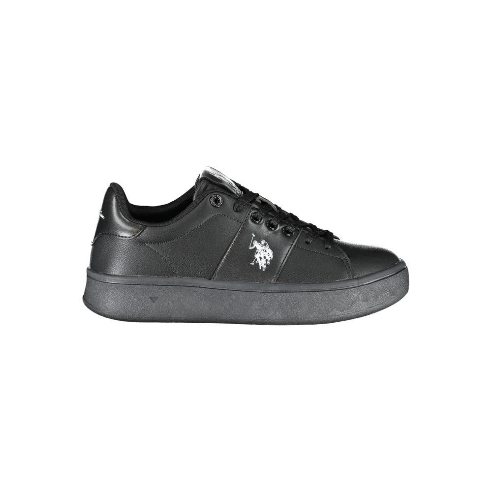 U.S. POLO ASSN. Chic Black Laced Sports Sneakers With Contrast Details U.S. POLO ASSN.