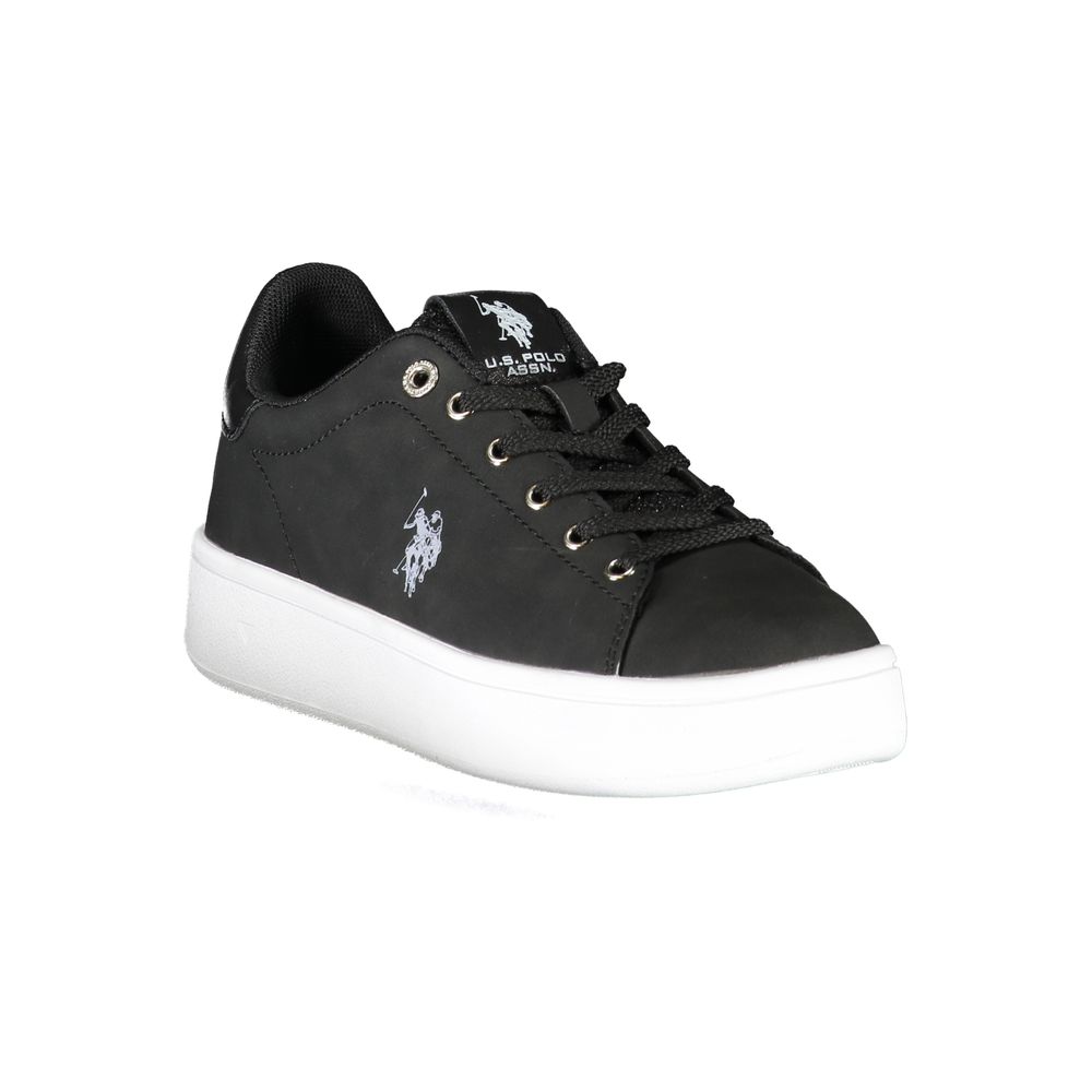 U.S. POLO ASSN. Chic Black Laced Sports Sneakers with Logo Detail U.S. POLO ASSN.