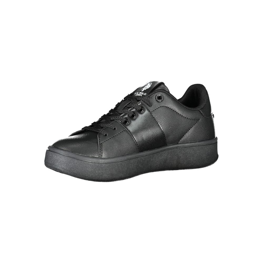 U.S. POLO ASSN. Chic Black Laced Sports Sneakers With Contrast Details U.S. POLO ASSN.