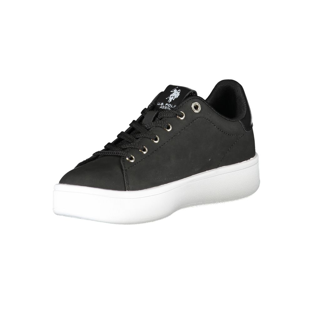 U.S. POLO ASSN. Chic Black Laced Sports Sneakers with Logo Detail U.S. POLO ASSN.