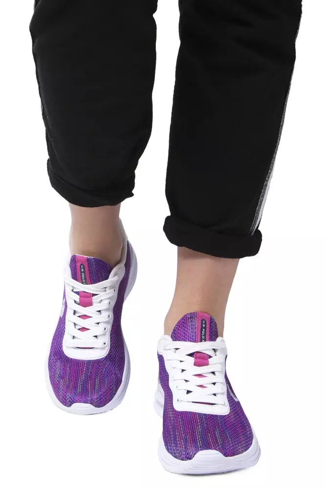 U.S. POLO ASSN. Elegant Purple Lace-up Sneakers U.S. POLO ASSN.