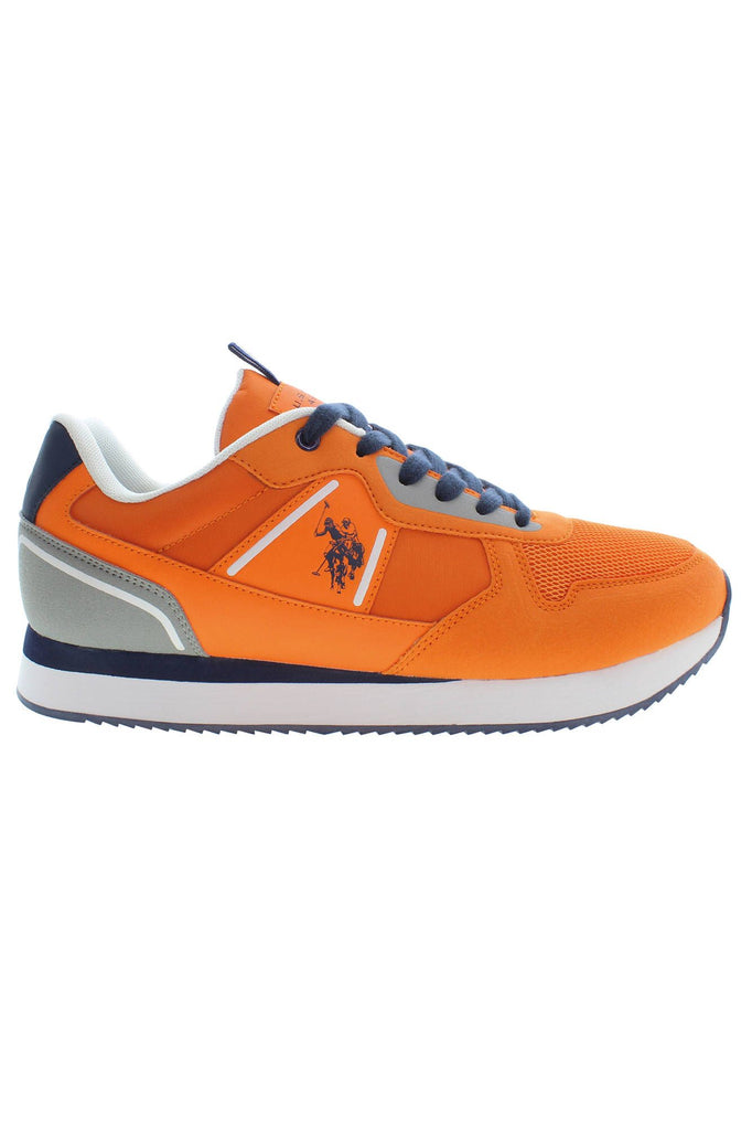 U.S. POLO ASSN. Orange Lace-Up Sports Sneakers with Logo Detail U.S. POLO ASSN.