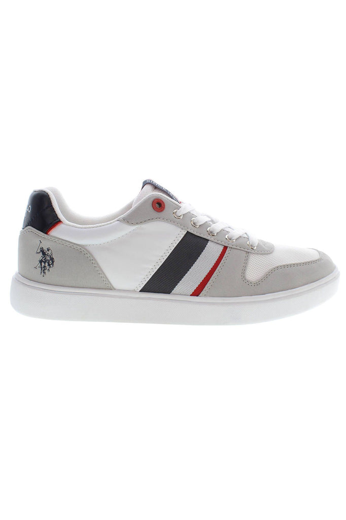 U.S. POLO ASSN. Chic Gray Lace-Up Sneakers with Logo Detail U.S. POLO ASSN.