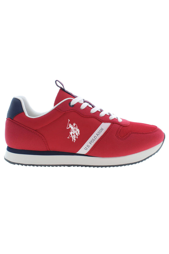 U.S. POLO ASSN. Chic Pink Lace-Up Sneakers with Contrasting Accents U.S. POLO ASSN.