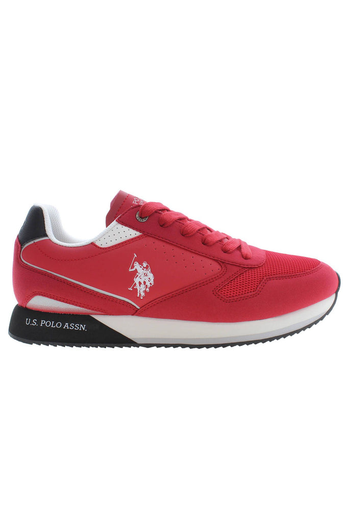 U.S. POLO ASSN. Elegant Pink Lace-Up Sports Sneakers U.S. POLO ASSN.