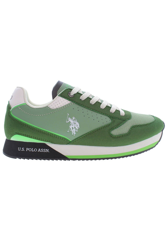 U.S. POLO ASSN. Sleek Green Sneakers with Iconic Logo Accents U.S. POLO ASSN.