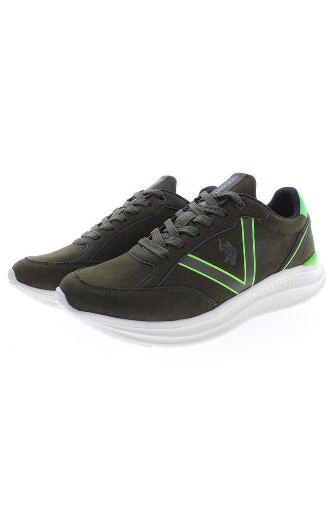 U.S. POLO ASSN. Green Laced Sports Sneakers with Logo Detail U.S. POLO ASSN.