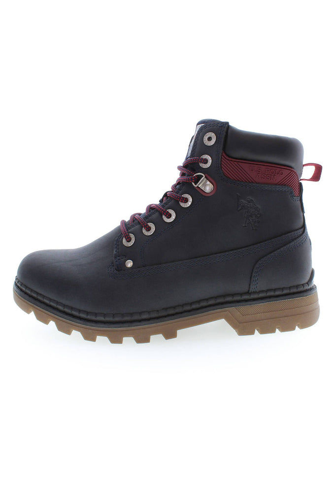U.S. POLO ASSN. Elegant Blue High Boots with Lace Detail U.S. POLO ASSN.