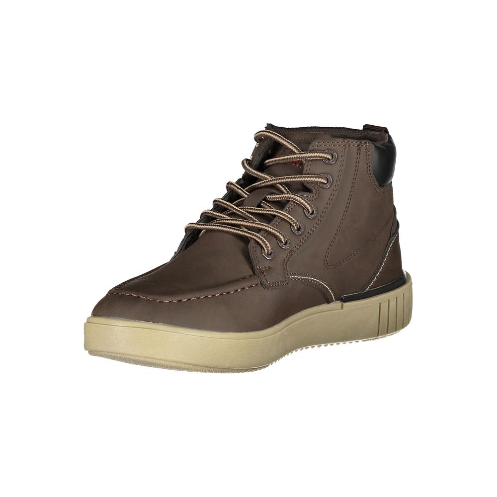 U.S. POLO ASSN. Equestrian Chic Brown Lace-Up Boots U.S. POLO ASSN.
