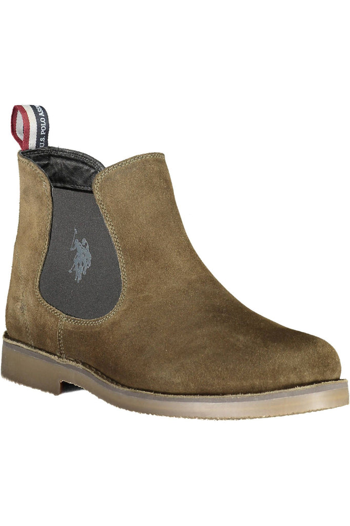 U.S. POLO ASSN. Chic Green Ankle Boots with Logo Detail U.S. POLO ASSN.