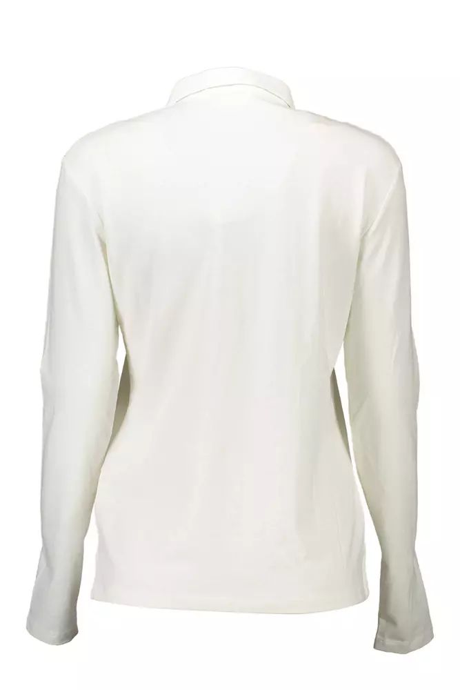 U.S. POLO ASSN. Elegant Long-Sleeved White Polo Shirt U.S. POLO ASSN.