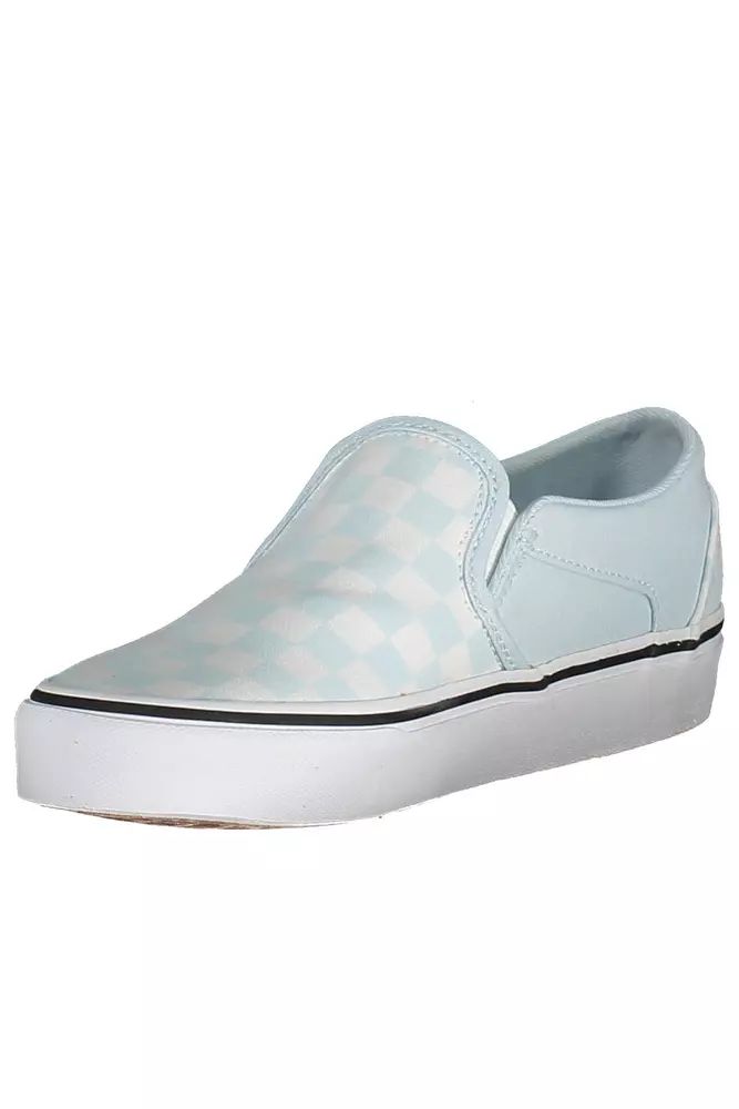 Vans Chic Light Blue Sporty Sneakers with Logo Accent Vans