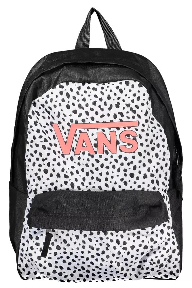 Vans Sleek Black Polyester Backpack with Logo Detail Vans