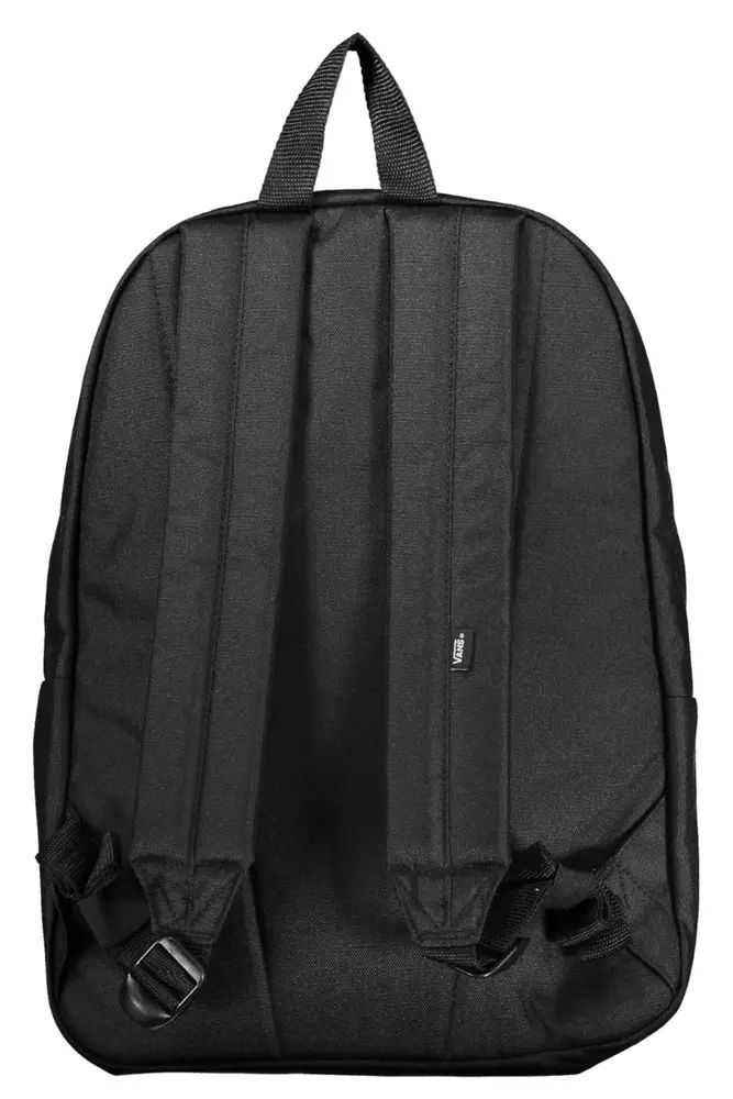 Vans Sleek Black Polyester Backpack with Logo Detail Vans