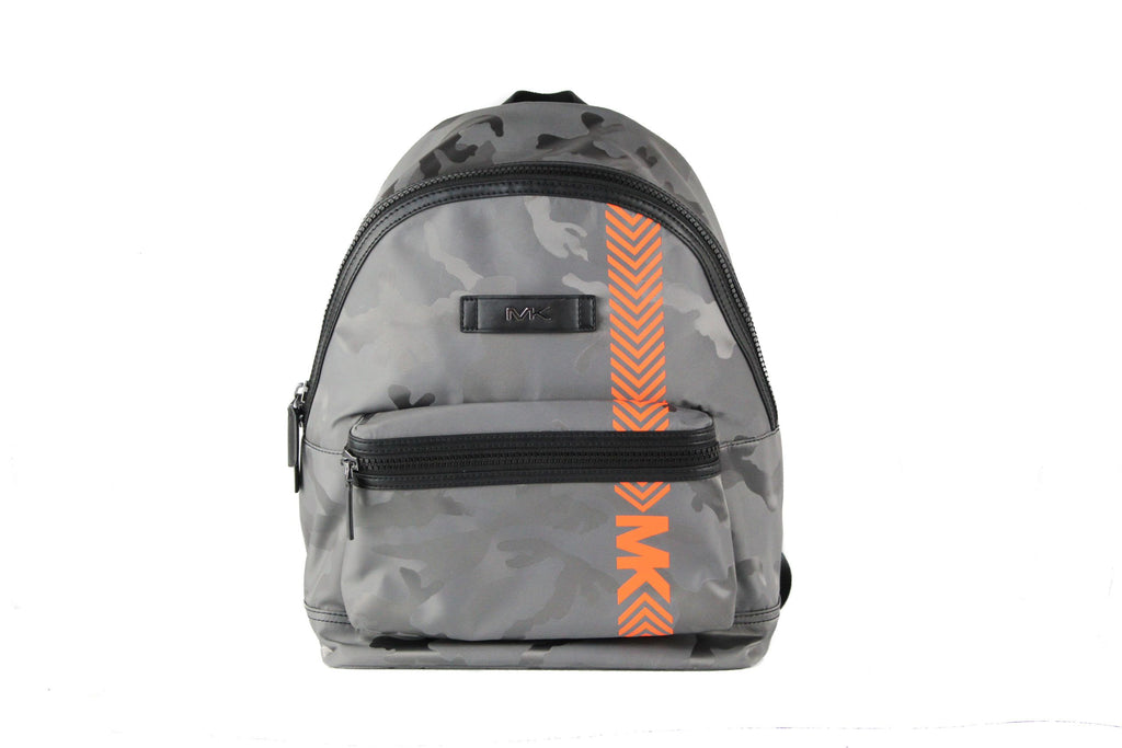 Michael Kors Kent Nylon Camouflage Print Neon Stripe Shoulder Backpack BookBag Michael Kors