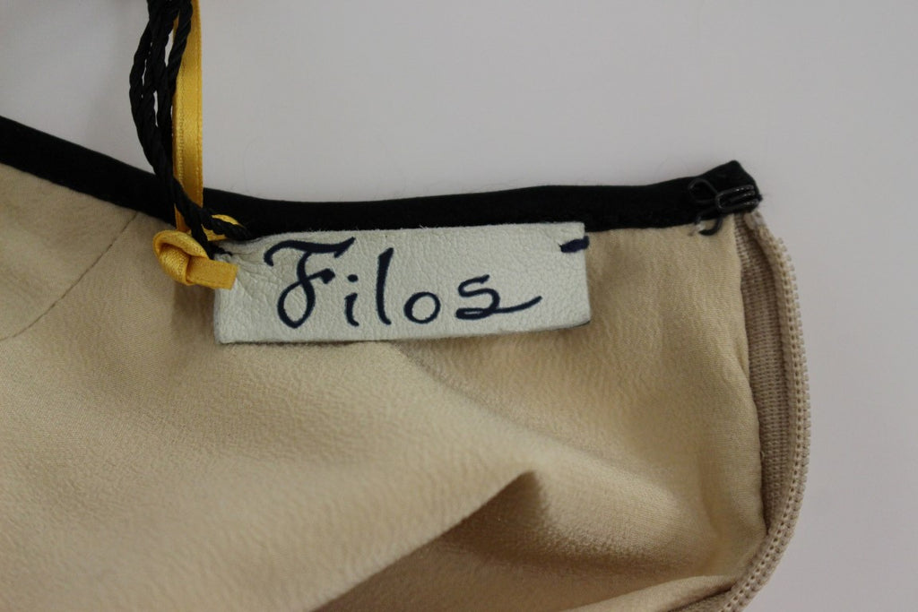 FILOS Multicolor Silk Sleeveless Above Knees Dress - Luxe & Glitz