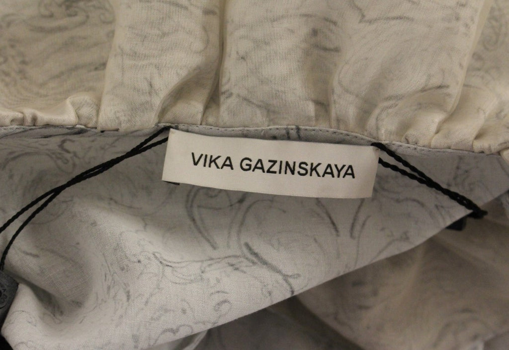 Vika Gazinskaya Blue Cotton Blouse Tunic - Luxe & Glitz