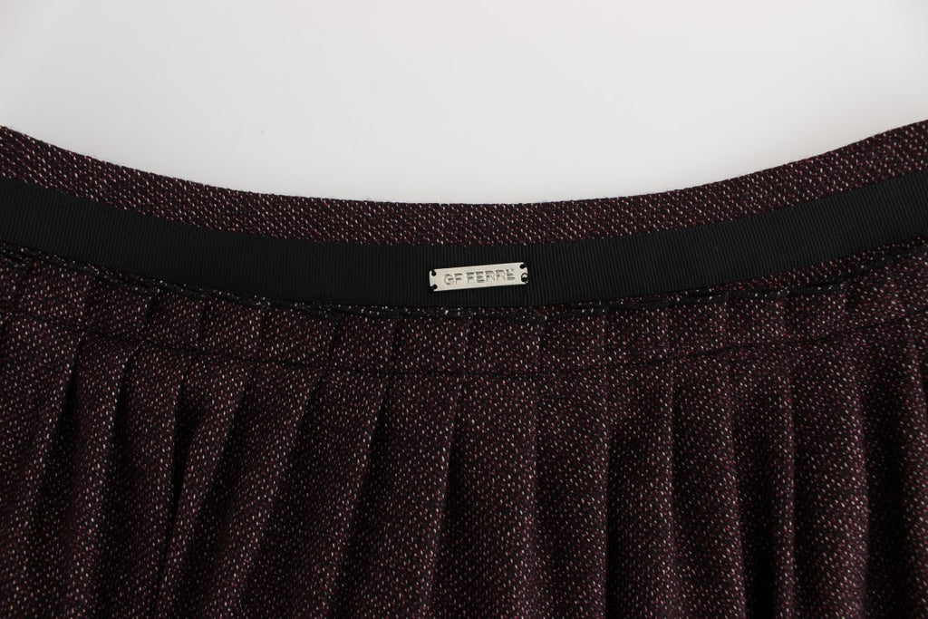 GF Ferre Purple Short Flannel Skirt - Luxe & Glitz