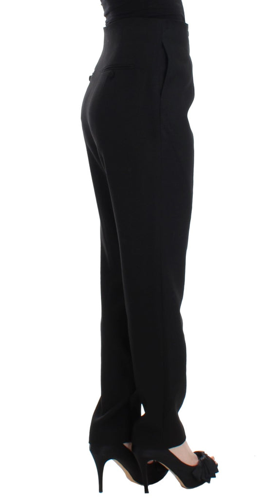KAALE SUKTAE Black High Waist Straight Slim Dress Pants - Luxe & Glitz