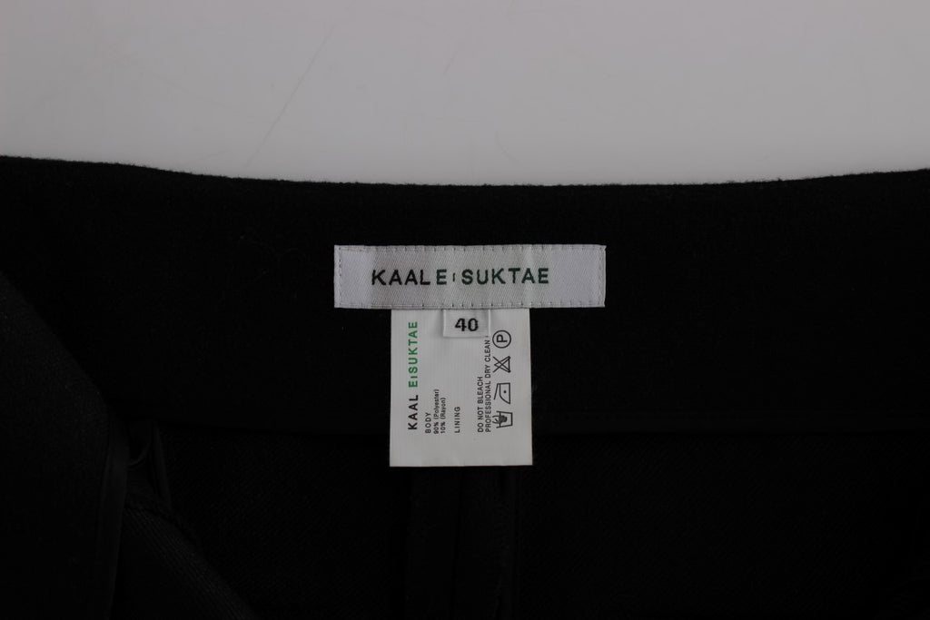 KAALE SUKTAE Black High Waist Straight Slim Dress Pants - Luxe & Glitz
