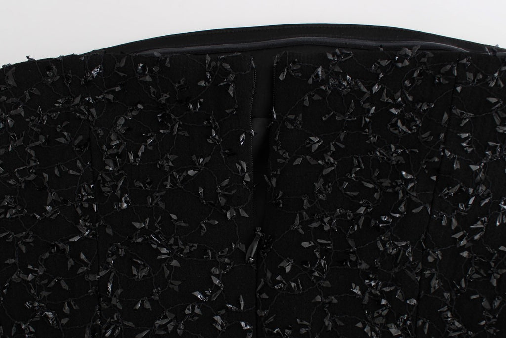 Masha Ma Black Strapless Embellished Pencil Dress - Luxe & Glitz