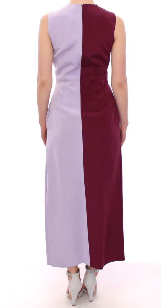 Barbara Casasola Purple Lavender Gown Maxi Silk Long Dress - Luxe & Glitz