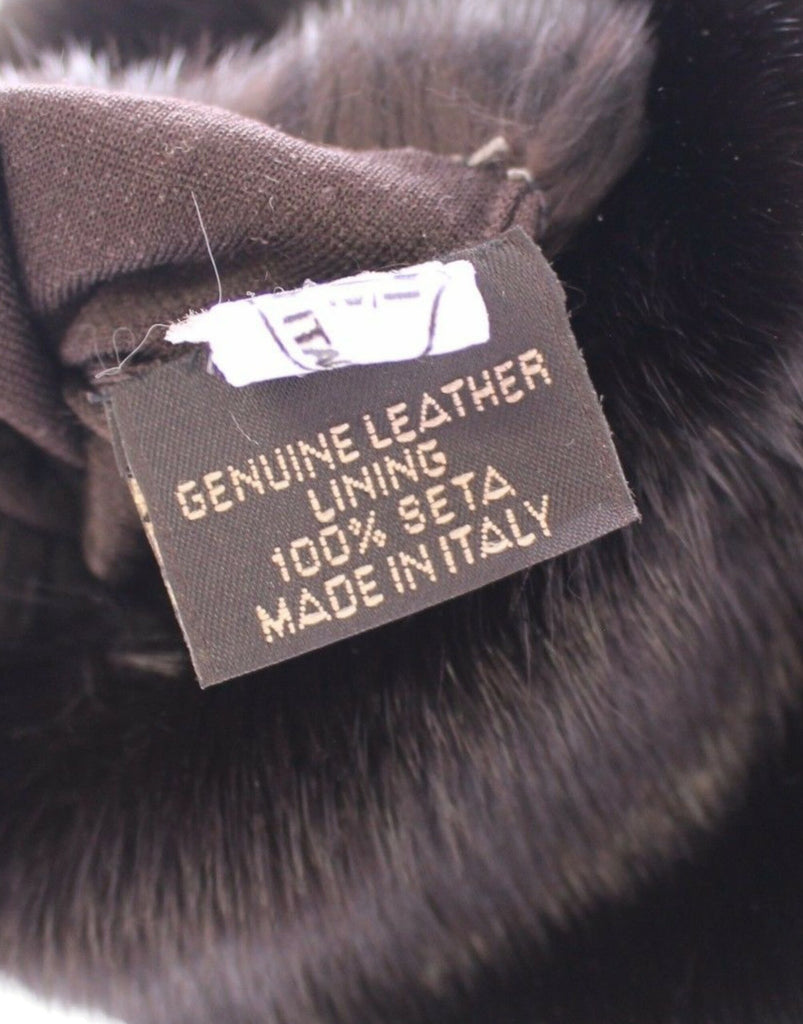 Dolce & Gabbana Purple Mink Fur Goatskin Suede Leather Gloves Dolce & Gabbana