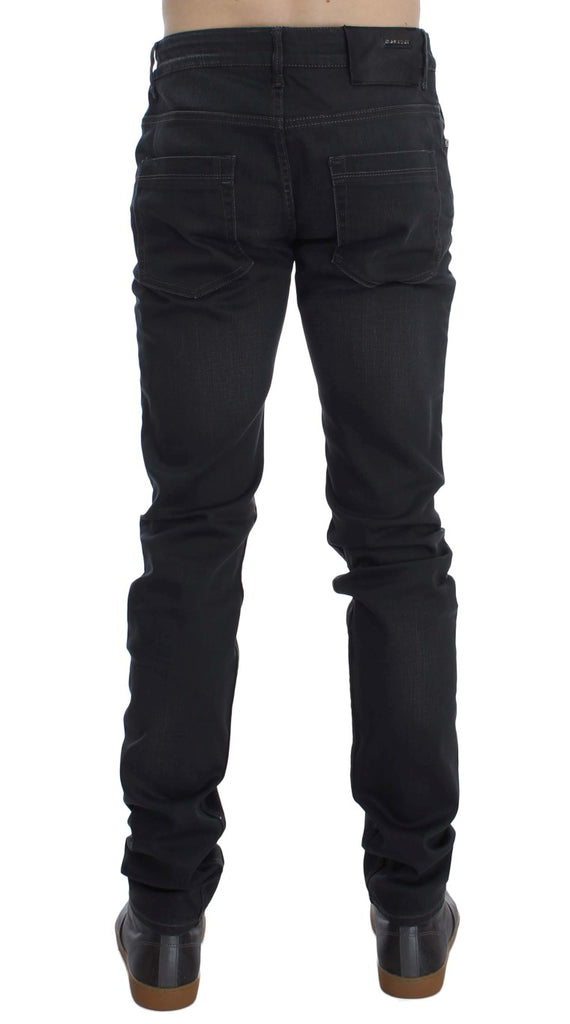 Acht Gray Cotton Stretch Slim Fit Jeans - Luxe & Glitz