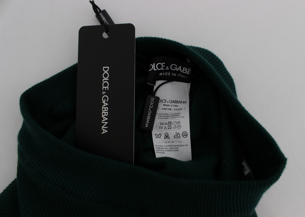 Dolce & Gabbana Green Cashmere Stretch Tights Pants - Luxe & Glitz