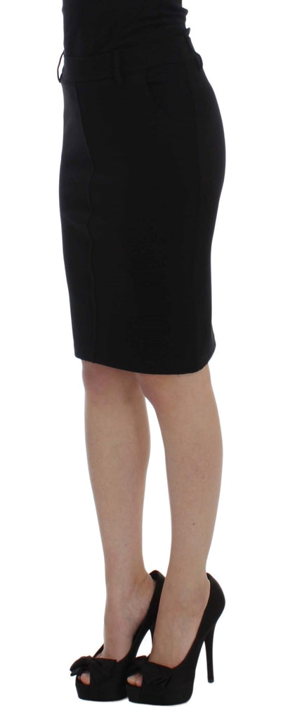 PLEIN SUD Black Straight Pencil Skirt - Luxe & Glitz