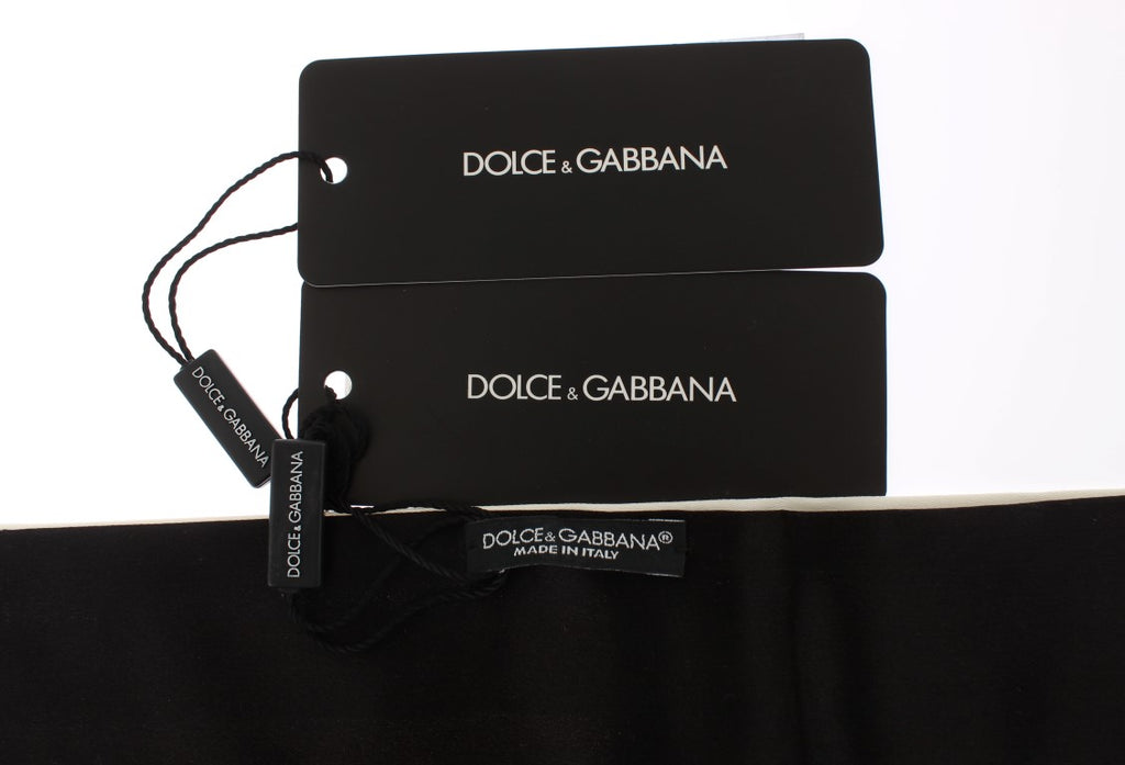 Dolce & Gabbana White Wide Belt Silk Cummerbund - Luxe & Glitz