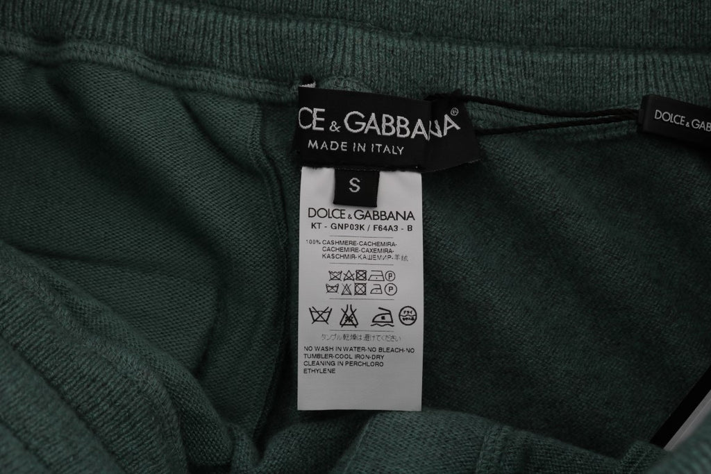 Dolce & Gabbana Green Cashmere Training Pants - Luxe & Glitz