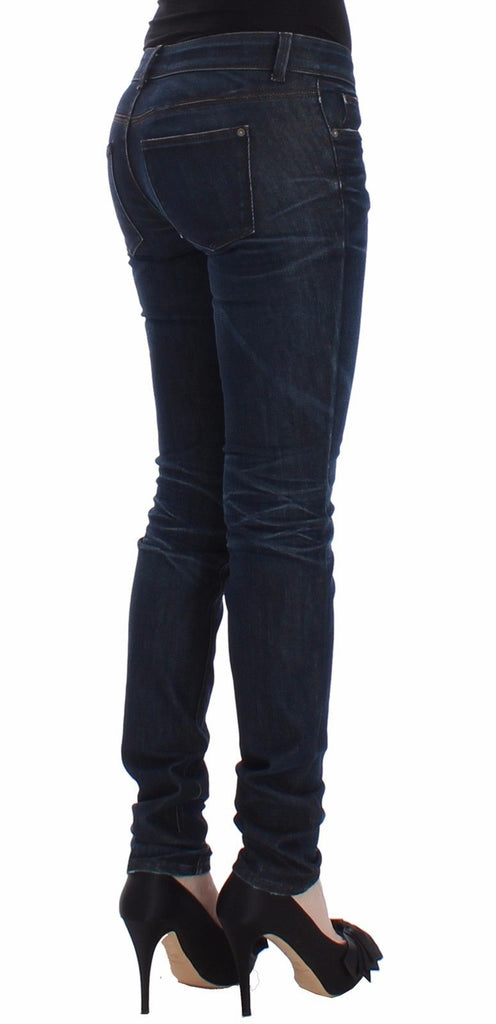 Ermanno Scervino Blue Slim Jeans Denim Pants Skinny Leg Stretch - Luxe & Glitz