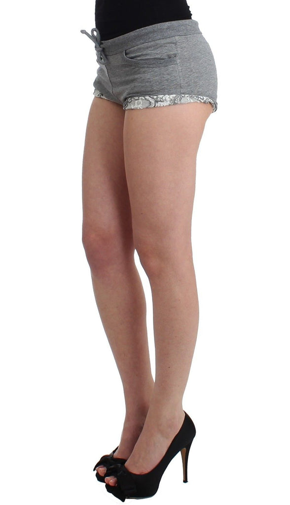 Ermanno Scervino Lingerie Gray Mini Shorts Sleepwear Hotpants - Luxe & Glitz