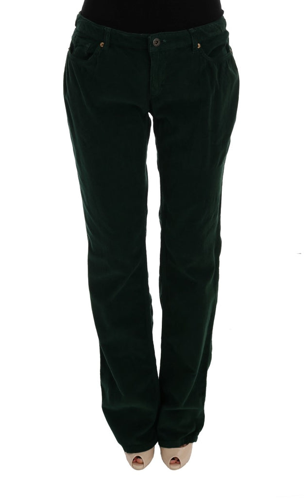 Dolce & Gabbana Green Cotton Corduroys Jeans - Luxe & Glitz