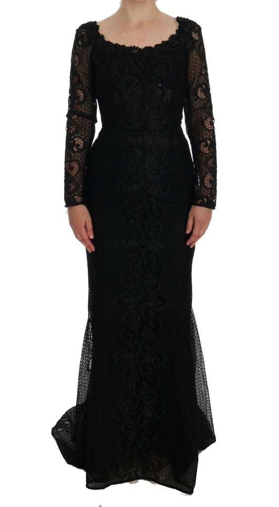 Dolce & Gabbana Black Floral Sheath Dress - Luxe & Glitz