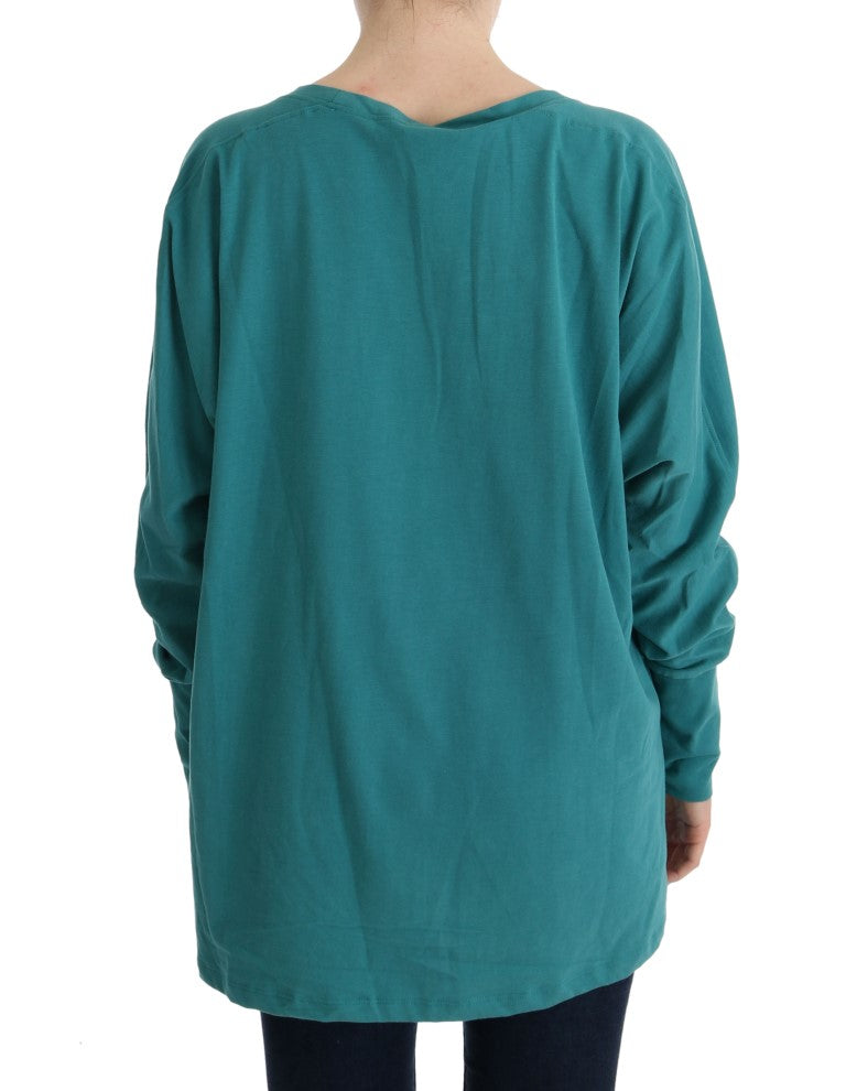 John Galliano Green Cotton Oversized Sweater - Luxe & Glitz