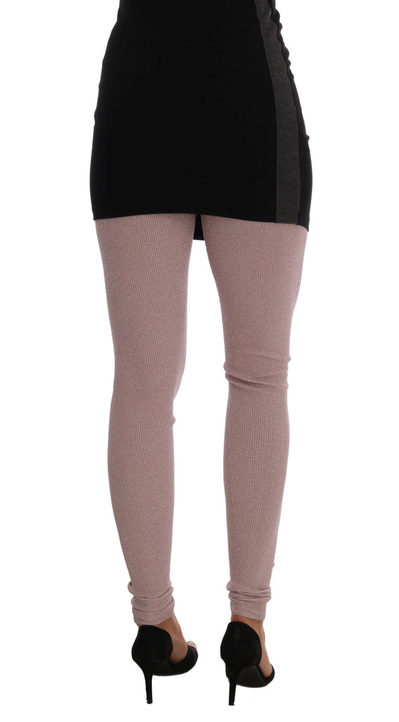 Dolce & Gabbana Pink Stretch Waist Tights Stockings - Luxe & Glitz