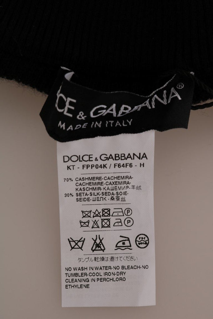Dolce & Gabbana Black Cashmere Silk Stretch Tights Stockings - Luxe & Glitz
