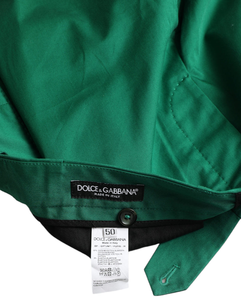 Dolce & Gabbana Deep Green Cotton Stretch Men Bermuda Shorts Dolce & Gabbana