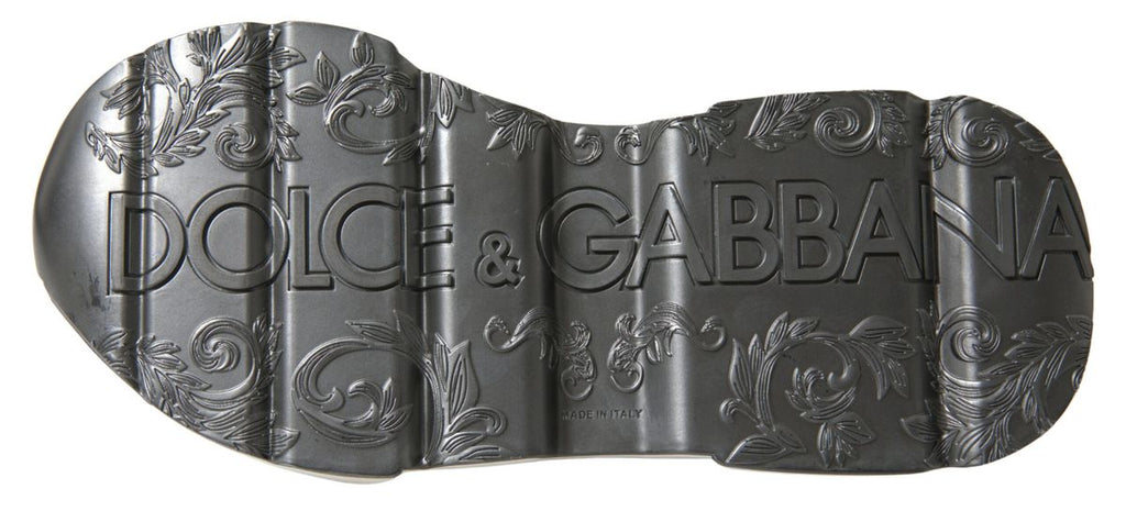 Dolce & Gabbana White Silver Leather Daymaster Womens Dolce & Gabbana